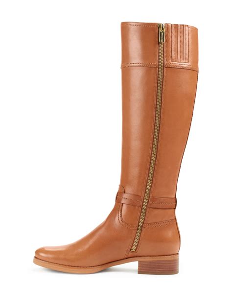 michael kors riding boots brown|michael kors stockard riding boots.